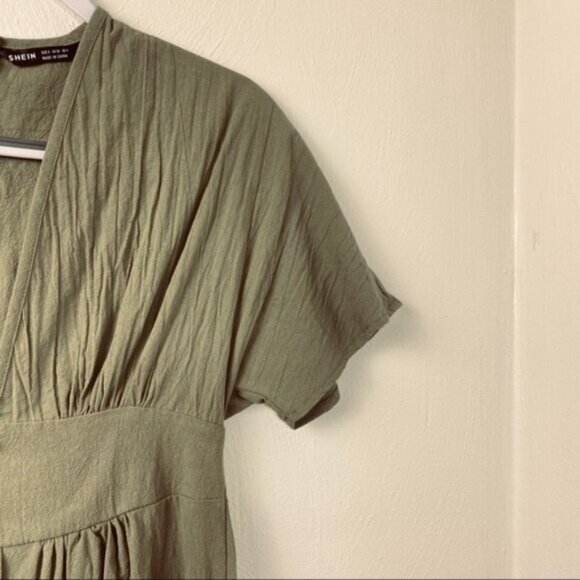 Girl Shein Dress. Green. Sz. S. - Picture 5 of 9